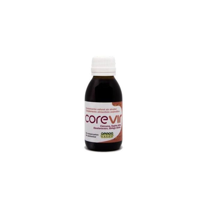 Corevir Fermento Probiótico Líquido Concentrado 125Ml. Apoyo Circulación Sanguínea y Tensión Arterial, Ginkgo y Espino