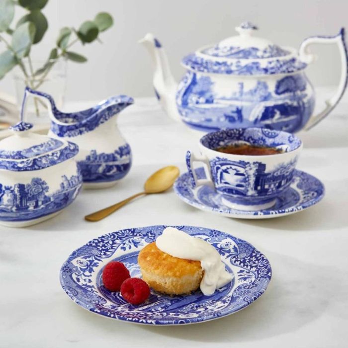 Spode Plato Pan Colección Blue Italian Diámetro 15 cm (4 Unidades) 1