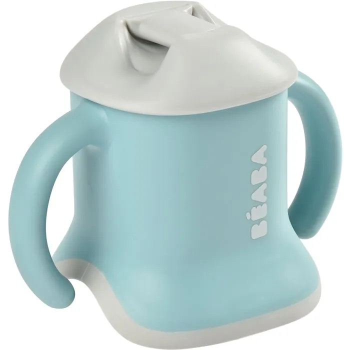 Beaba Evoluclip - Taza de Aprendizaje 3 en 1 Airy, Botella de Agua y Vaso, Color Verde 1 Beaba Evoluclip - Taza de Aprendizaje 3 en 1 Airy, Botella de Agua y Vaso, Color Verde 1