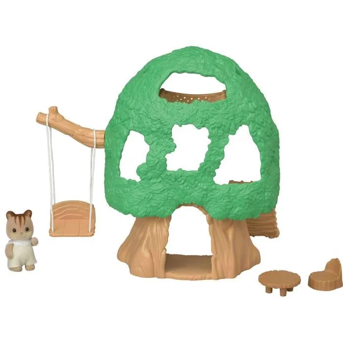 Sylvanian Families La Cabane et Bebé Ecurueil Roux Casa de Muñecas para Bebés 1