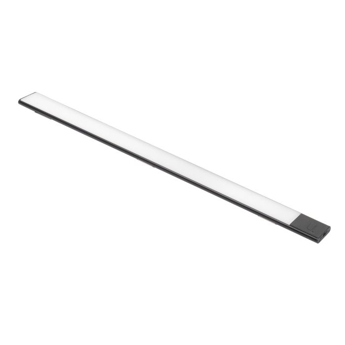 Emuca Aplique LED recargable por USB Kaus Black con sensor táctil de proximidad, L600mm, Plástico y Aluminio, Pintado negro 0 Emuca Aplique LED recargable por USB Kaus Black con sensor táctil de proximidad, L600mm, Plástico y Aluminio, Pintado negro 0