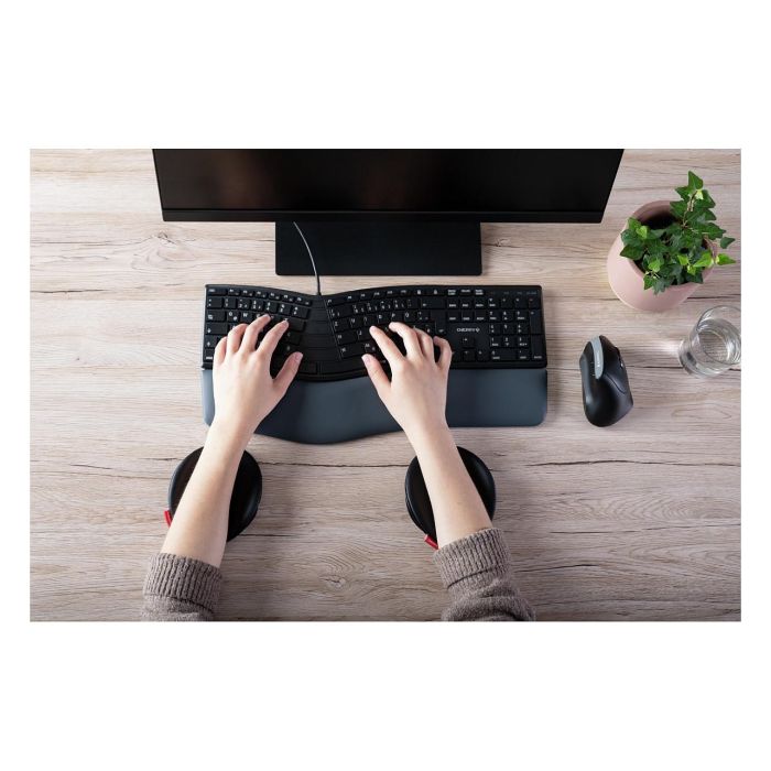 Cherry Reposamuñecas Deslizante Ergo, Soporte Ergonómico para Ratón y Teclado, Mejora Postura y Reduce Tensión Muscular, Cuero Sintético, Ambidiestro 9