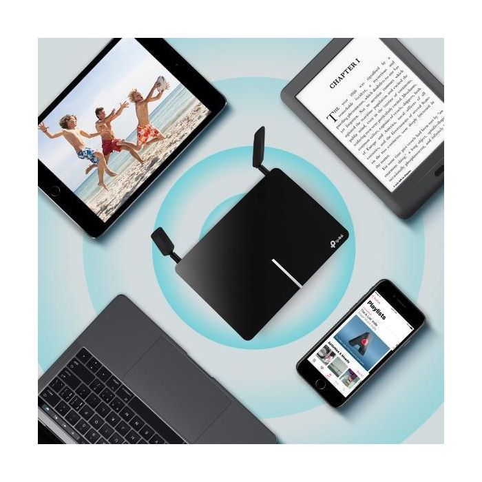 TP-Link Router Inalámbrico 4G+ Archer MR600 AC1200 Mbps Dual Band Gigabit 4G LTE Cat6 WiFi 802.11a/n/ac/b/g/n Doble Antena 5