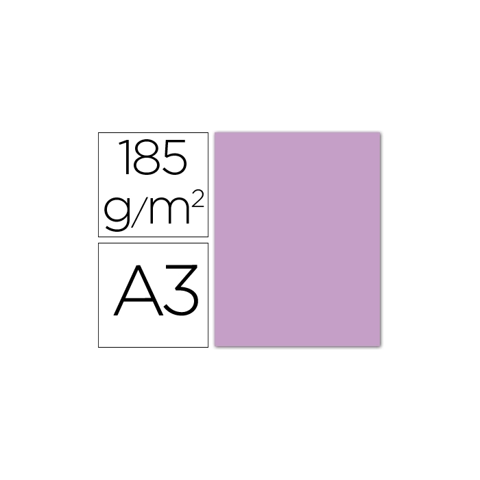 Iris Cartulina Lila 297x420 mm 185 gr -50U- 0 Iris Cartulina Lila 297x420 mm 185 gr -50U- 0