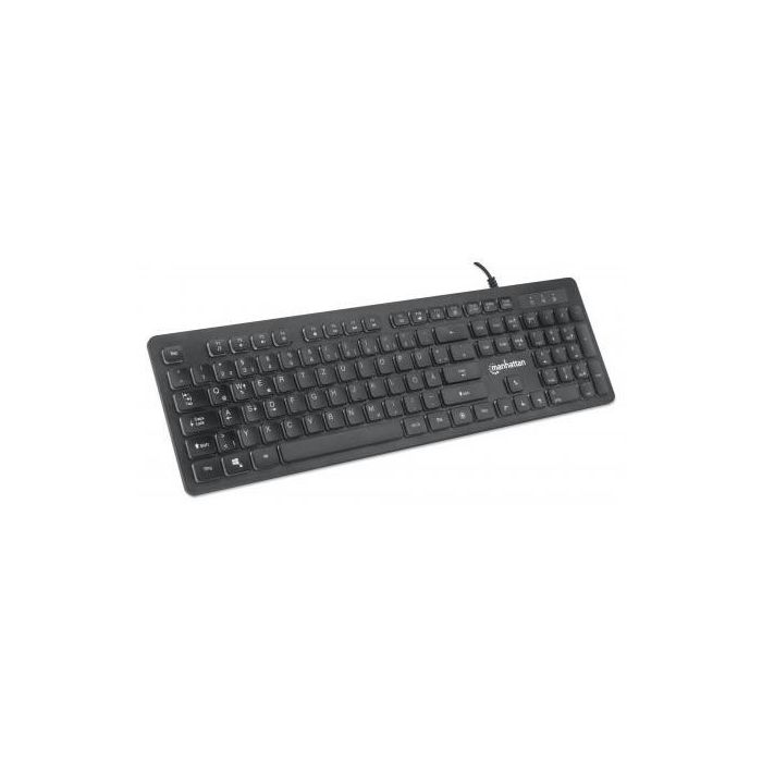 MANHATTAN Ultraflache USB-Gaming-Tastatur mit LEDs 1