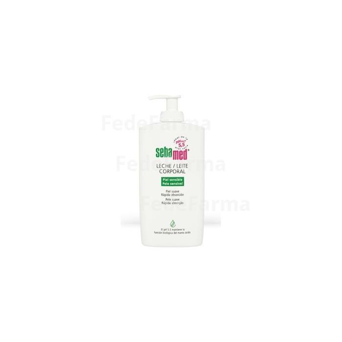 Sebamed Leche Corporal Hidratante y Calmante para Piel Sensible y con Irritación, con Camomila y Alantoína, Formato Dosificador 750 ml