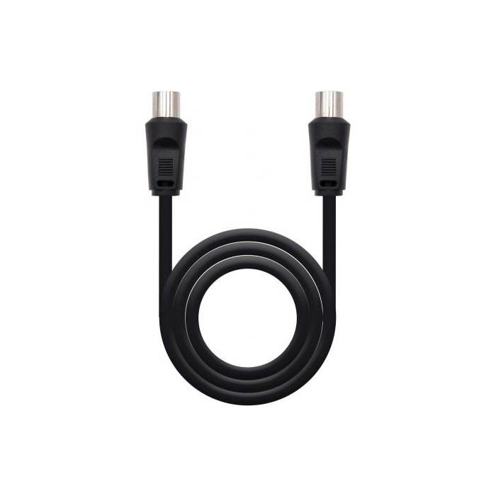 Nano Cable 10.26.0202 Cable Antena TV 75 OHM Macho-Hembra Negro 1.8M Nano Cable 10.26.0202 Cable Antena TV 75 OHM Macho-Hembra Negro 1.8M