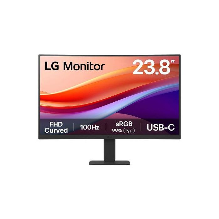 LG 24U421A-B Monitor Curvo 23.8" FHD 1920x1080 VA 5ms 100Hz 1HDMI 1USB-C LG 24U421A-B Monitor Curvo 23.8" FHD 1920x1080 VA 5ms 100Hz 1HDMI 1USB-C