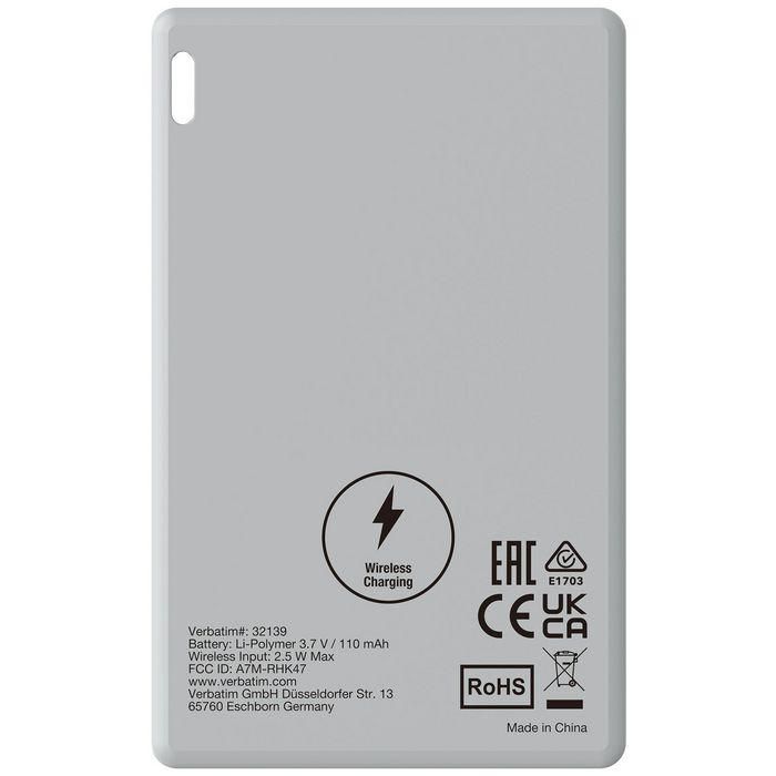 Verbatim My Finder Card Localizador de Objetos Bluetooth Pack 3, Compatible Apple Buscar, Recargable Inalámbrico, Negro/Plata/Blanco 7