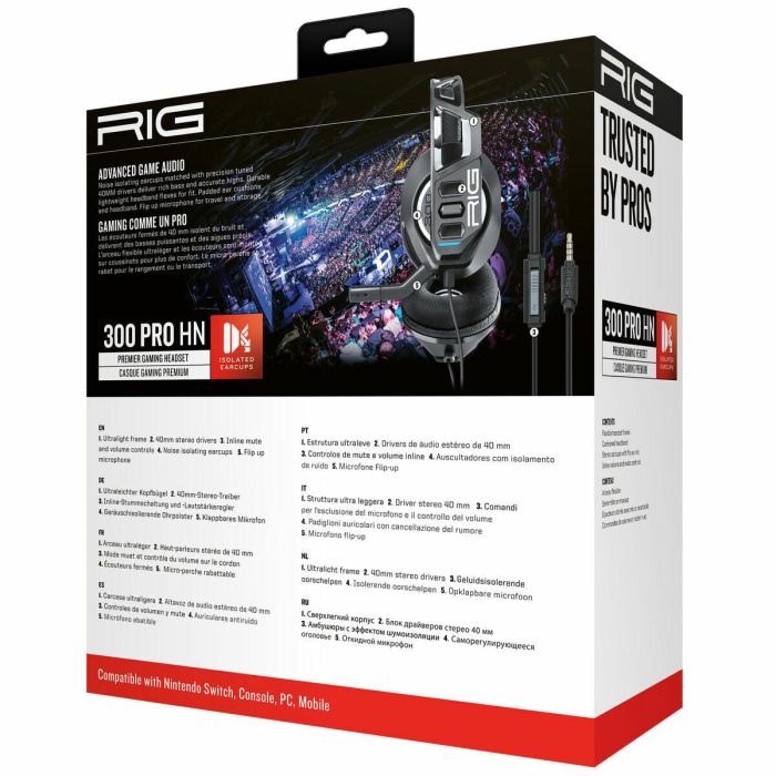 Auriculares Nacon RIG 300HN Negro 11 Auriculares Nacon RIG 300HN Negro 11