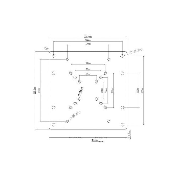 AISENS - ADAPTADOR VESA 200X200 PARA MONITOR/TV, NEGRO 4 AISENS - ADAPTADOR VESA 200X200 PARA MONITOR/TV, NEGRO 4