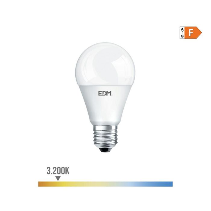 Edm Bombilla Estándar LED E27 10W 932 Lm 3200K Luz Cálida Ø6 x 10,8 cm 0 Edm Bombilla Estándar LED E27 10W 932 Lm 3200K Luz Cálida Ø6 x 10,8 cm 0