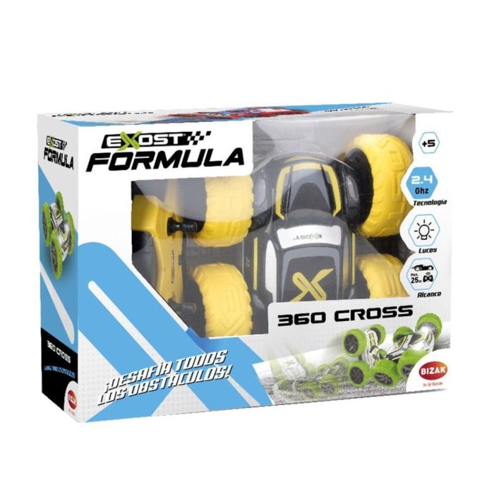 Bizak Exost 360 Cross SDO Coche Radiocontrol Giro 360°, Doble Cara, Luces LED, Alta Tracción, A partir de 5 Años 3