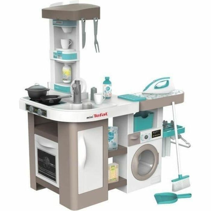 Tefal Cocina de Juguete Clean Juego de Imitación Infantil con Fregadero, Horno, Frigorífico, Campana, Cafetera y Accesorios