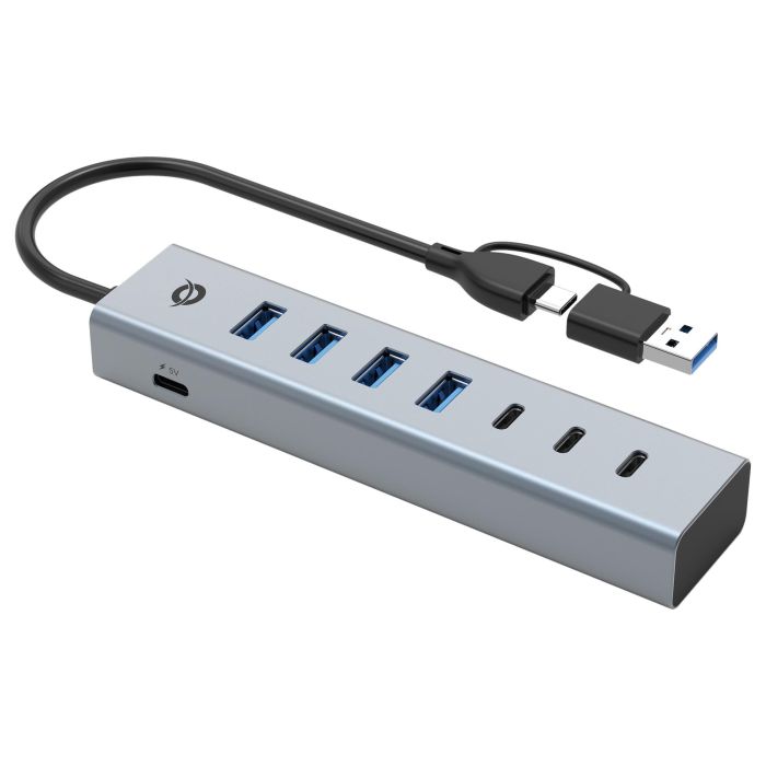 Conceptronic HUBBIES20GP Hub USB 3.0 Gris con 3x USB-C y 4x USB-A 2