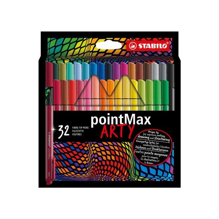 Rotulador Fibra Stabilo Pointmax Arty Line Estuche Carton De 32