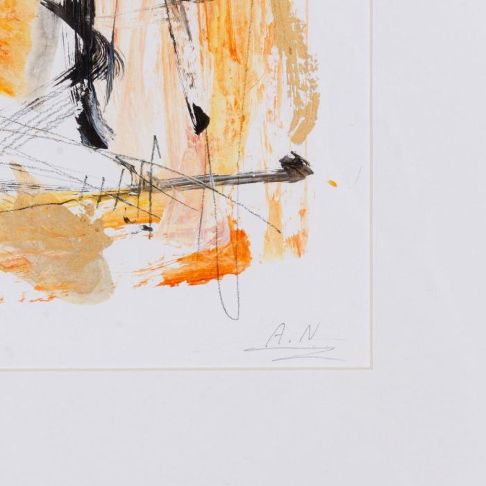 Cuadro Pintura Abstracto 2/M Madera 50 X 60 cm