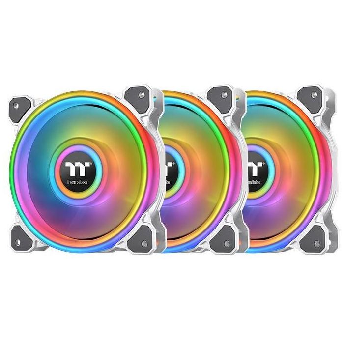 Thermaltake Riing Quad 12 RGB Radiator Fan TT Premium Edition, 120mm, 3 Pack, Blanco, Iluminación LED RGB 0 Thermaltake Riing Quad 12 RGB Radiator Fan TT Premium Edition, 120mm, 3 Pack, Blanco, Iluminación LED RGB 0