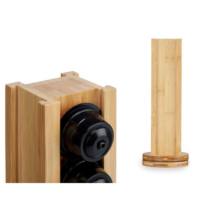 Portacapsulas Bambu Giratorio Capsulas Grandes Kinvara 11X30CM (6 Unidades) 3