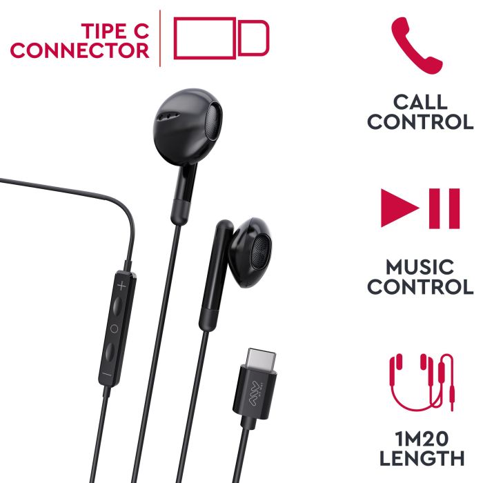 Auricualres Myway Mwhph0033 Negro 1 Auricualres Myway Mwhph0033 Negro 1