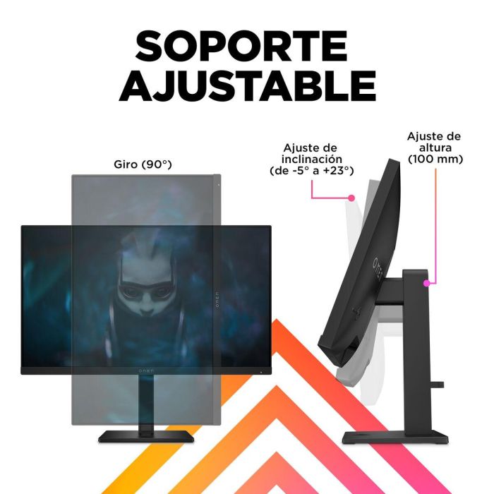 HP OMEN 24 Monitor Gaming 23.8 pulgadas FHD 165Hz para Juegos de Alto Rendimiento, Colores Vibrantes y Diseño Elegante 47