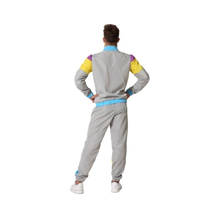 Disfraz Chándal 80s Hombre Adulto Multicolor Talla XL Carnaval Fiesta Temática Siglo XX