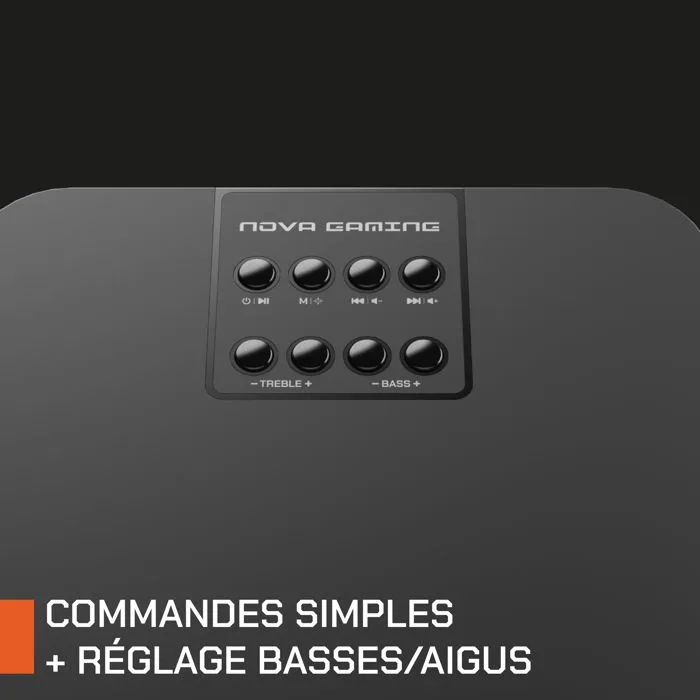 Nova Gaming Serpentis Altavoces para Juegos, LED RGB, Negro - NOV3700527313955