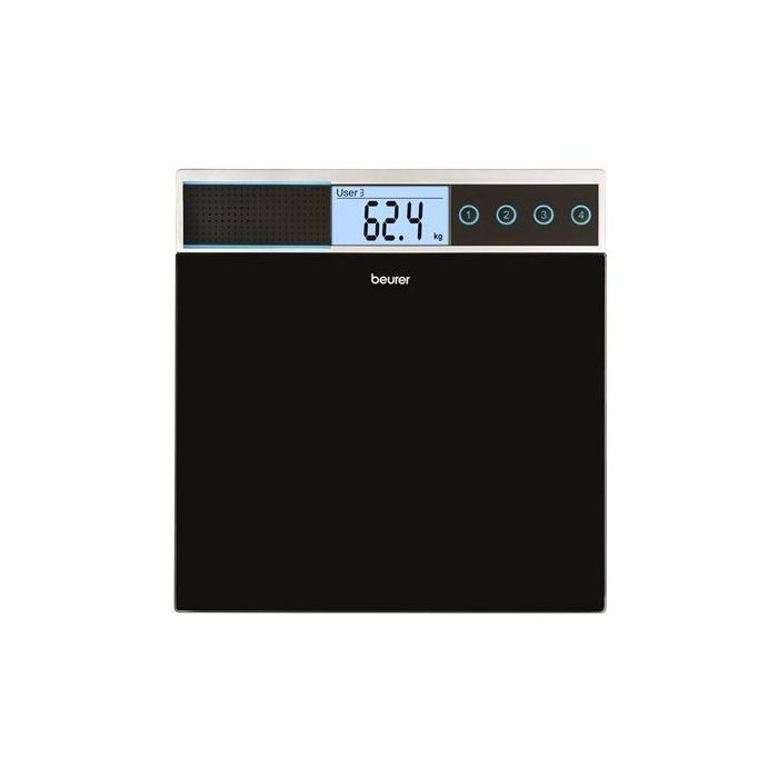 Beurer GS-39 Báscula Digital de Vidrio con Función Voz y Pantalla Digital con Retroiluminación 1 Beurer GS-39 Báscula Digital de Vidrio con Función Voz y Pantalla Digital con Retroiluminación 1
