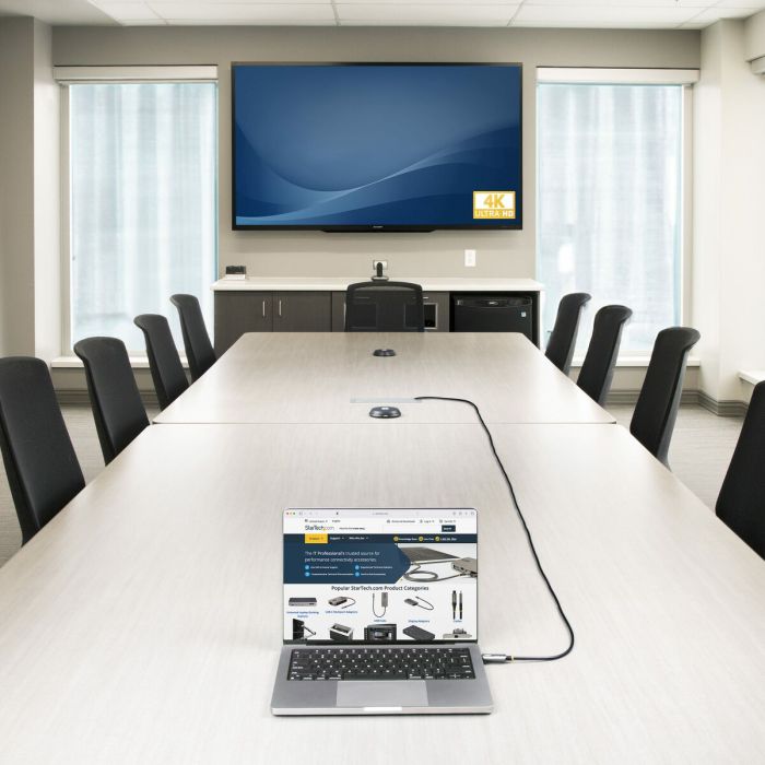 Cable USB Startech 145B-USBC-HDMI4K-AOC Negro 2