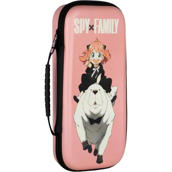 Konix Estuche Protector de Transporte para Nintendo Switch 2, Colección Spy x Family con Anya y Bond Forger, Rosa - KON3328170000550