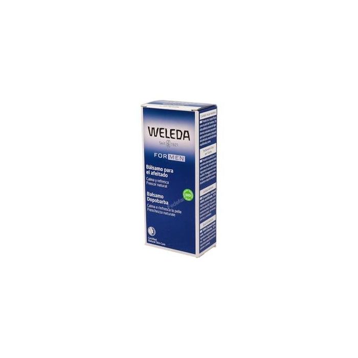 WELEDA Bálsamo Para Después Del Afeitado 100ml. Calmante, con aloe vera y manzanilla, Certificado NaTrue