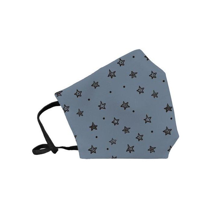 Mascarilla De Proteccion Reutilizable Fuli Pequeña Talla S Estrellas Azul