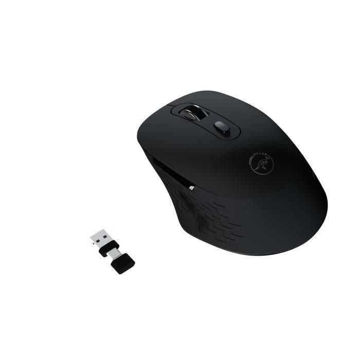 Ratón inalámbrico - MOBILITY LAB - Omega - Bluetooth y receptor 2,4GHz - Negro - Clics silenciosos - Precisión ajustable Ratón inalámbrico - MOBILITY LAB - Omega - Bluetooth y receptor 2,4GHz - Negro - Clics silenciosos - Precisión ajustable