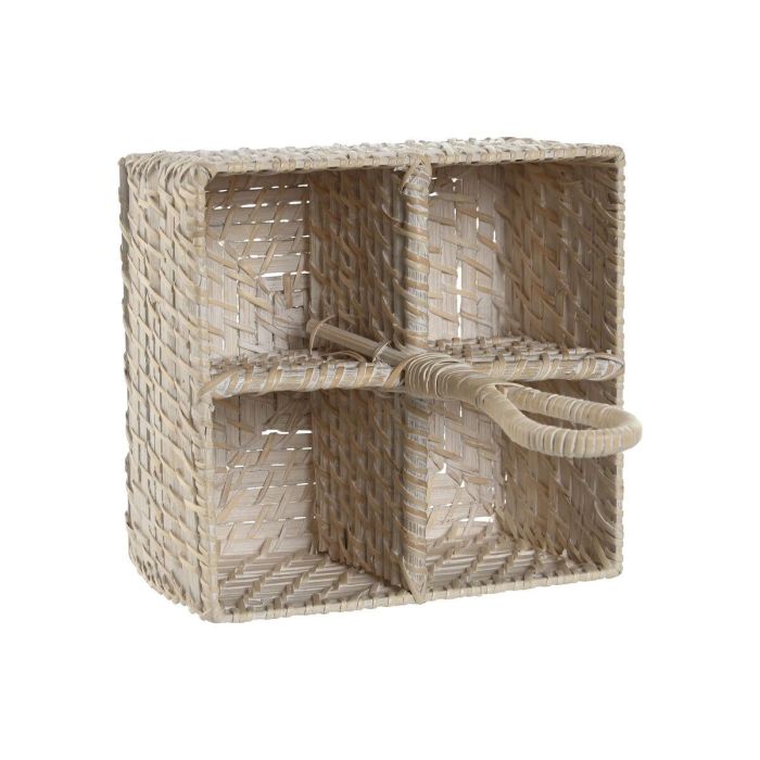 Cubertero Balines DKD Home Decor Blanco Natural 19 x 27 x 19 cm 1 Cubertero Balines DKD Home Decor Blanco Natural 19 x 27 x 19 cm 1