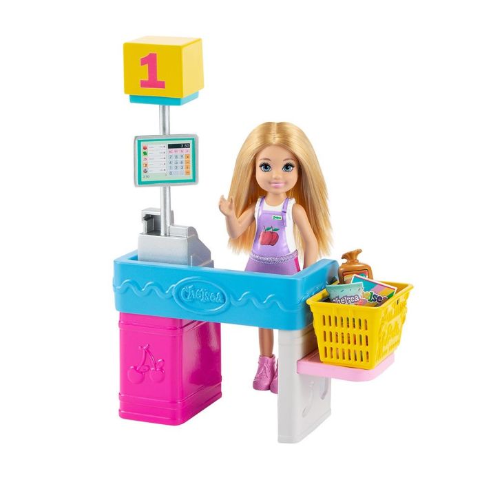 Barbie Chelsea Supermercado Gtn67 Muñeca con Accesorios de Juego 1