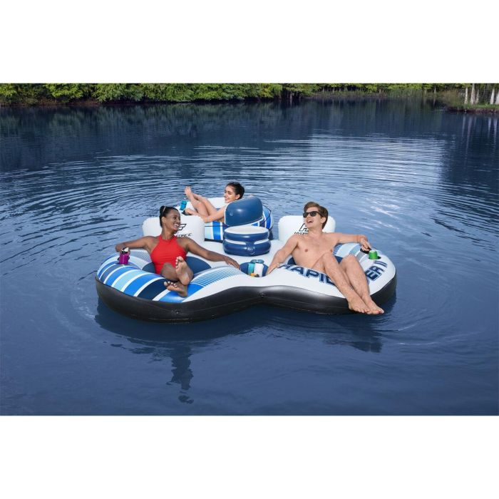 Bestway Rueda Doble Hinchable con Asas Rapid Rider 251x132 cm Playa y Piscina 43113 2