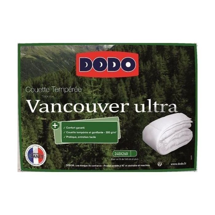 VVET 240 x 260 cm - dodo - templado - 100% de fibra de poliéster - para 2 personas - blanco 3 VVET 240 x 260 cm - dodo - templado - 100% de fibra de poliéster - para 2 personas - blanco 3