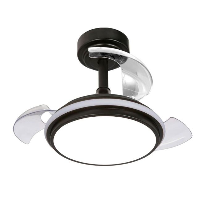 Ventilador de techo led 3cct aspas retráctiles antila mini XS 35 W 3000 lm negro 3 Ventilador de techo led 3cct aspas retráctiles antila mini XS 35 W 3000 lm negro 3