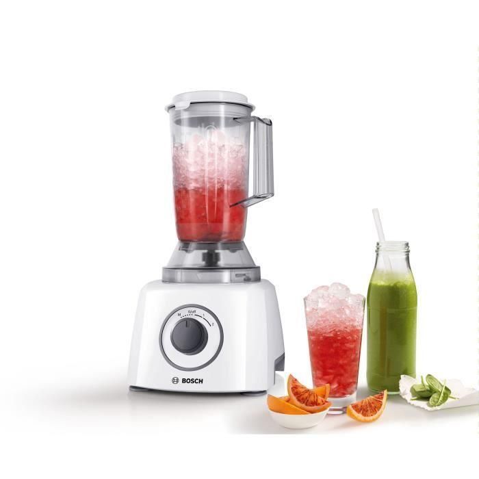 BOSCH - Robot multifunción MultiTalent3 - 800W - 2 velocidades y pulso - Vaso 2,3L - Vaso 1L - 2 discos - Blanco 1 BOSCH - Robot multifunción MultiTalent3 - 800W - 2 velocidades y pulso - Vaso 2,3L - Vaso 1L - 2 discos - Blanco 1