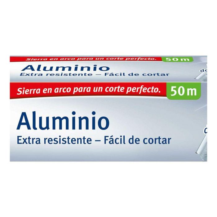 Albal Papel Aluminio Extra Resistente Fácil De Cortar 50 Metros 1