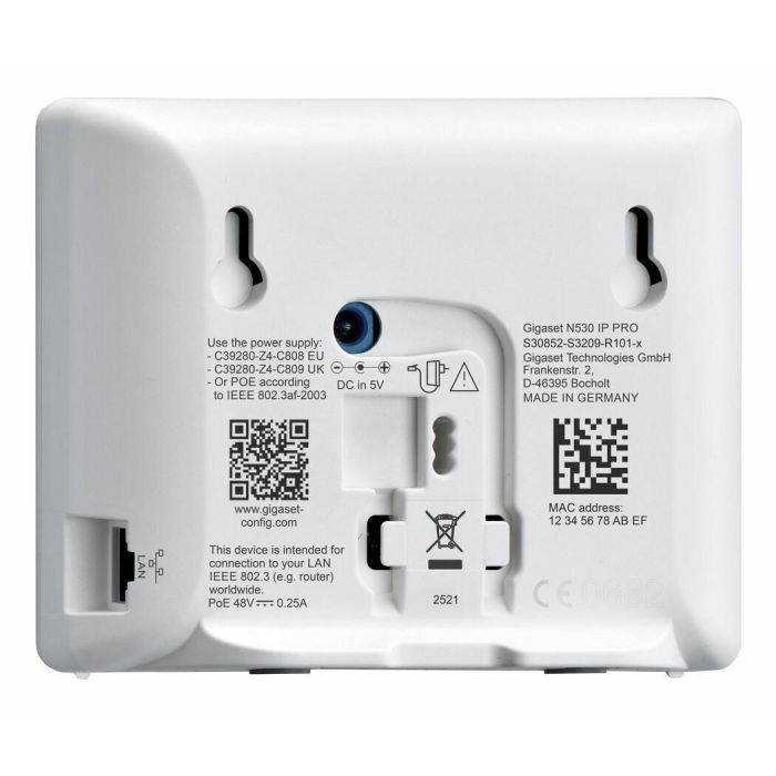 Gigaset N530 IP PRO DECT Basisstation para hasta 8 auriculares, hasta 50m interiores y 300m exteriores 4 Gigaset N530 IP PRO DECT Basisstation para hasta 8 auriculares, hasta 50m interiores y 300m exteriores 4