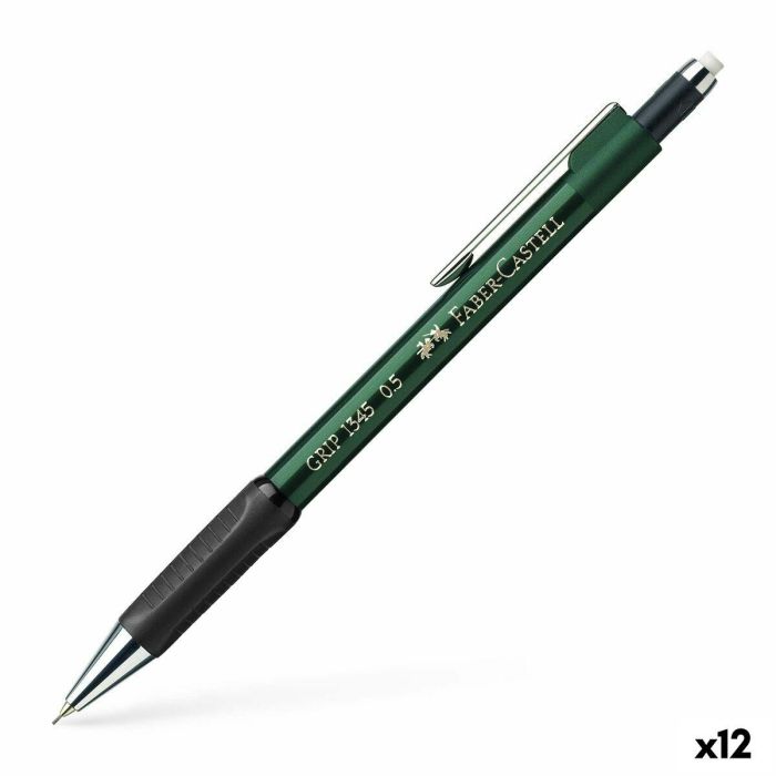 Portaminas Faber-Castell Grip 1345 Verde 0,5 mm (12 Unidades)