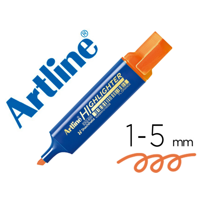 Artline EKS-600 Rotulador Fluorescente Punta Biselada Naranja Fluor Trazo 1-5 mm 0 Artline EKS-600 Rotulador Fluorescente Punta Biselada Naranja Fluor Trazo 1-5 mm 0
