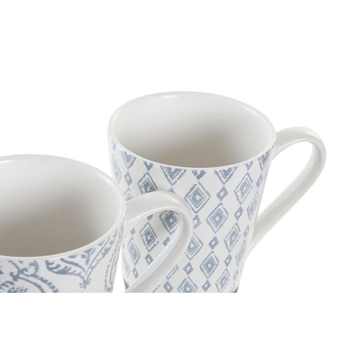 DKD Home Decor Mug Árabe Set 4 de Gres 300ml con Azulejos Azul Marrón Apto Microondas y Lavavajillas Colección Blue Lianfeng 3 DKD Home Decor Mug Árabe Set 4 de Gres 300ml con Azulejos Azul Marrón Apto Microondas y Lavavajillas Colección Blue Lianfeng 3