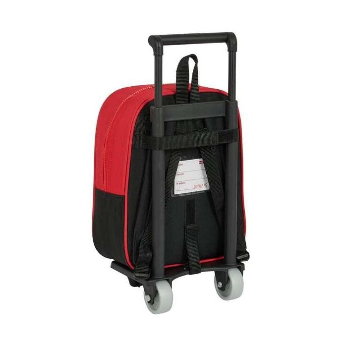 Mochila Escolar con Ruedas Sevilla Fútbol Club Negro Rojo 22 x 27 x 10 cm 5 Mochila Escolar con Ruedas Sevilla Fútbol Club Negro Rojo 22 x 27 x 10 cm 5