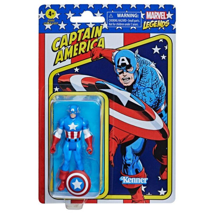 Hasbro F2652 Figura Marvel Legends Retro Capitán América Colección Retro 375 9.5 cm articulada y detallada 3 Hasbro F2652 Figura Marvel Legends Retro Capitán América Colección Retro 375 9.5 cm articulada y detallada 3