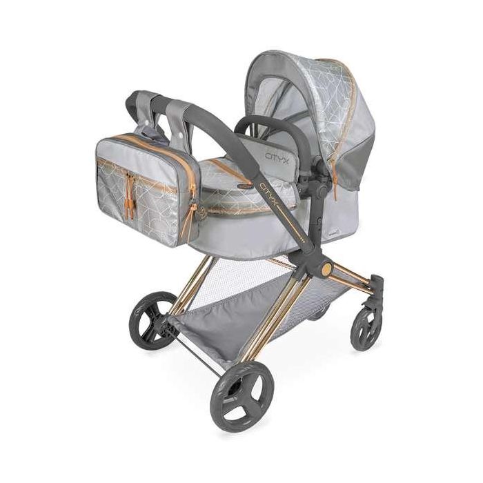 Coche de muñeca 3x1 plegable cityx para muñecas de hasta 50 cm 38x65x73 cm Coche de muñeca 3x1 plegable cityx para muñecas de hasta 50 cm 38x65x73 cm