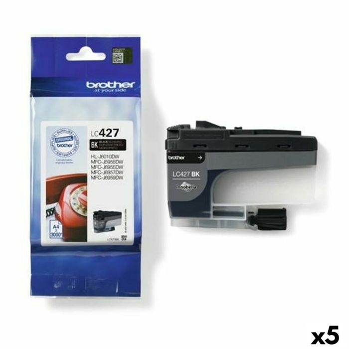 Cartucho de Tinta Original Brother MFCJ5955DW, MFCJ6955DW Negro (5 Unidades) Cartucho de Tinta Original Brother MFCJ5955DW, MFCJ6955DW Negro (5 Unidades)
