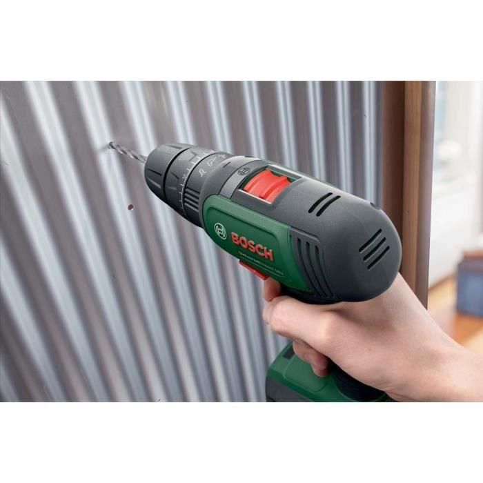 Taladro atornillador de impacto universal Bosch de 18 V + 2 baterías de 2,0 Ah y cargador 2 Taladro atornillador de impacto universal Bosch de 18 V + 2 baterías de 2,0 Ah y cargador 2