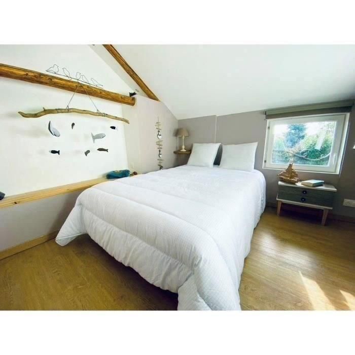 DODO edredón nórdico templado 140x200 cm - 1 persona - Protección antiinsectos y antiácaros - 300 g/m² - Blanco - Hecho en Francia 5 DODO edredón nórdico templado 140x200 cm - 1 persona - Protección antiinsectos y antiácaros - 300 g/m² - Blanco - Hecho en Francia 5